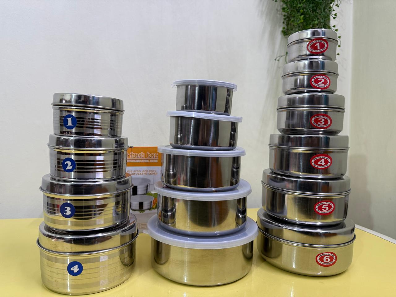 Stainless Steel Box Bati Set